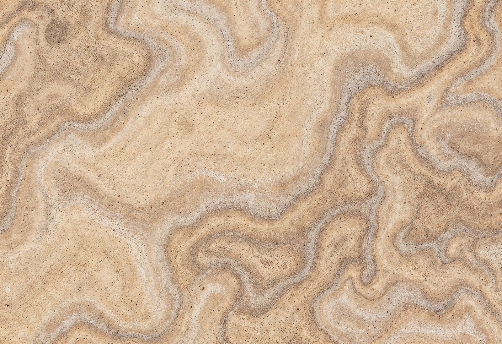 Flowing layers in weathered rock